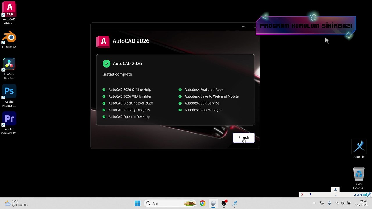 AutoCAD 2026 Kurulumu