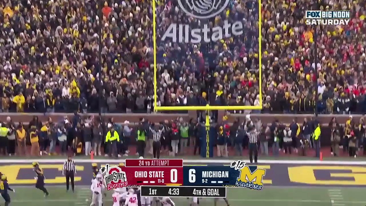 #1 Ohio State vs #15 Michigan Full Game Highlights _ 2025 College Football Week 14