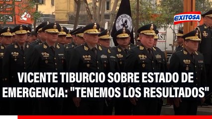 Vicente Tiburcio destaca estado de emergencia en Lima pese a recientes asesinatos: "Tenemos los resultados"