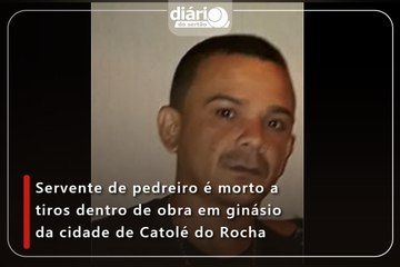 Servente de pedreiro é morto a tiros dentro de obra em ginásio da cidade de Catolé do Rocha