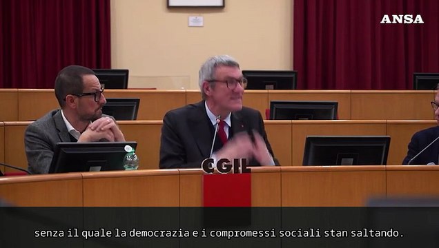 Landini: Con lavoro povero e precariato e' crisi della democrazia