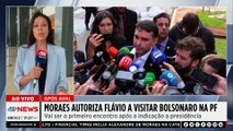 Moraes autoriza Flávio a visitar Bolsonaro na PF
