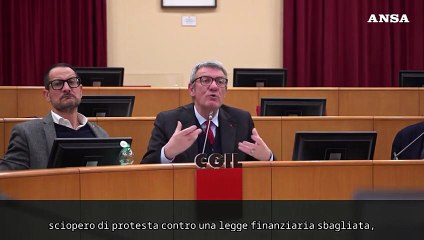 Sciopero, Landini: "Non e' solo protesta, ma il tentativo di un cambiamento sociale"
