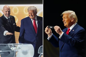 Donald Trump reacts unexpectedly after drawing the USA group at the 2026 World Cup draw