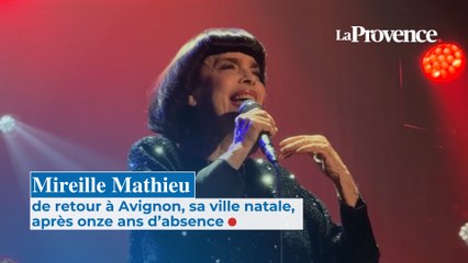 Mireille Mathieu de retour à Avignon, sa ville natale après onze ans d’absence