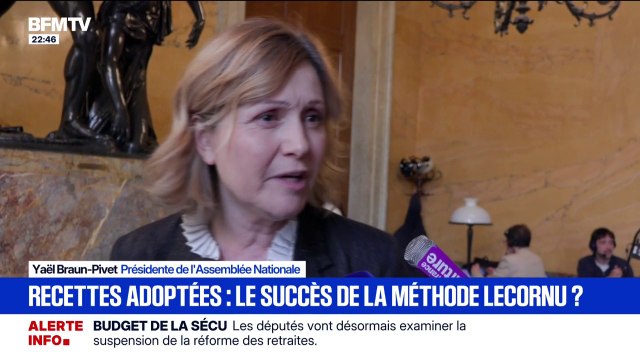 La partie recettes du budget de la Sécurité sociale adoptée: Moi, j'y crois dans cette culture du compromis , déclare Yaël Braun-Pivet, présidente de l'Assemblée nationale