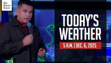 Today's Weather, 5 A.M. | Dec. 6, 2025