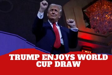 President Donald Trump dances to YMCA at the end of the World Cup draw