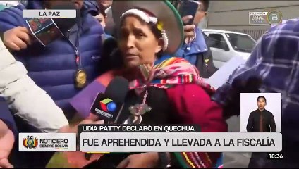 Lidia Patty fue aprehendida; la Fiscalía pide cuatro meses de detención preventiva
