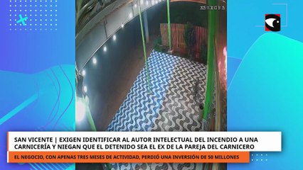 Exigen identificar al autor intelectual del incendio a una carnicería y niegan que el detenido sea el ex de la pareja del carnicero