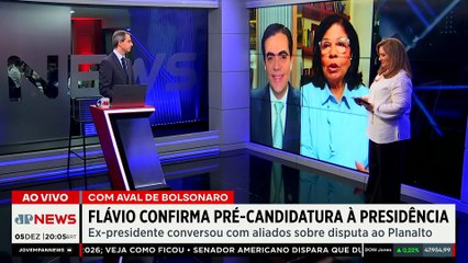 Flávio Bolsonaro confirma pré-candidatura à Presidência; Dora, Denise e Vilela analisam