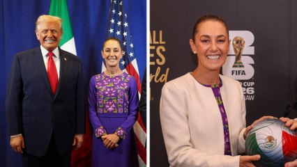 Claudia Sheinbaum comparte los temas que tocaron con Donald Trump tras el sorteo del Mundial 2026: "Me voy muy positiva"