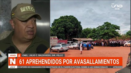 APREHENDIDOS POR AVASALLAMIENTOS