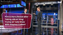 Prince Harry Booed After Taking Jab at ‘King’ Trump on ‘Late Show With Stephen Colbert’