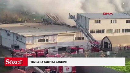 Tuzla'da fabrika yangını
