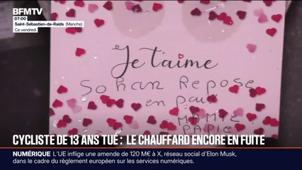 Le chauffard qui a renversé et tué Sohan, un cycliste de 13 ans, dans la Manche, toujours en fuite