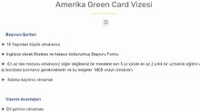 AMERİKA EB3 GREEN KART YEŞİL KART VİZESİ