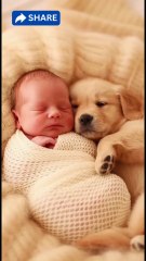 Puppy Guarding the Baby 😭❤️.