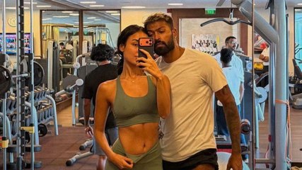 Hardik Pandya ने अपनी Girlfriend के साथ किया Workout!