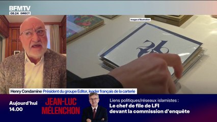 Carte de vœux du gouvernement: Henry Condamine, président du groupe Editor, annonce "offrir ces cartes au gouvernement"