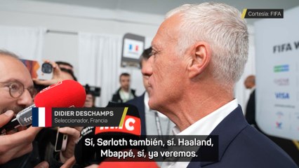 DESCHAMPS: "Tendremos un bonito duelo HAALAND vs MBAPPÉ" | reacción FRANCIA al sorteo MUNDIAL 2026