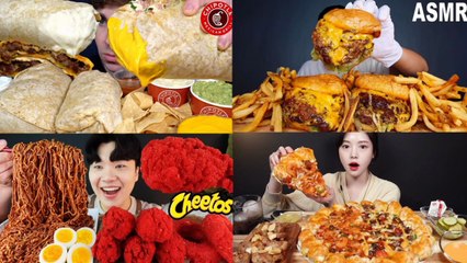 ULTIMATE FAST FOOD ASMR MUKBANG | ASMR EATING COMPILATION