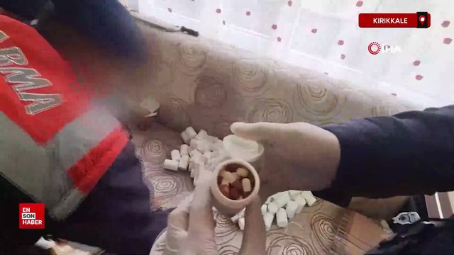 Kırıkkale'de jandarma takip ettiği uyuşturucu tacirinin evine operasyon yaptı