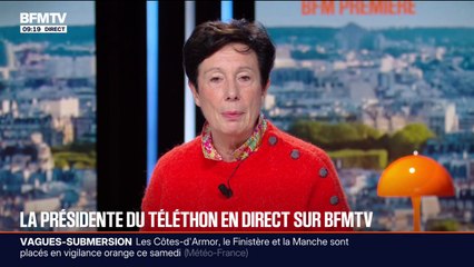 Laurence Thiennot-Herment, présidente de l'AFM-Téléthon explique les raisons qui poussent les Français à donner pour le Téléthon