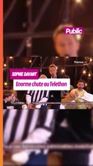 Sophie Davant chute durant le Téléthon