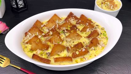 Easy And Tasty Bread And Milk Dessert Recipe