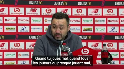 Marseille - De Zerbi : "Notre pire performance de la saison"