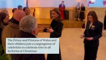 William and Kate join celebrities for Together at Christmas carol service