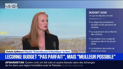 "Je suis rassurée qu'on avance dans ce compromis", réagit Violette Spillebout (EPR) après le vote de la suspension de la réforme des retraites