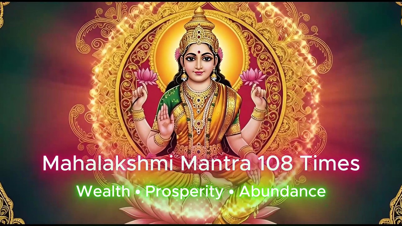 Mahalaxmi Mantra | धन, सुख और समृद्धि देने वाला मंत्र | Mahalaxmi Mantra For Wealth & Prosperity