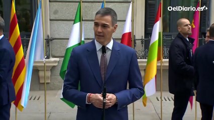 Sánchez: "Es paradójico que quienes dicen que España es una dictadura sean o nostálgicos del franquismo o sus herederos"