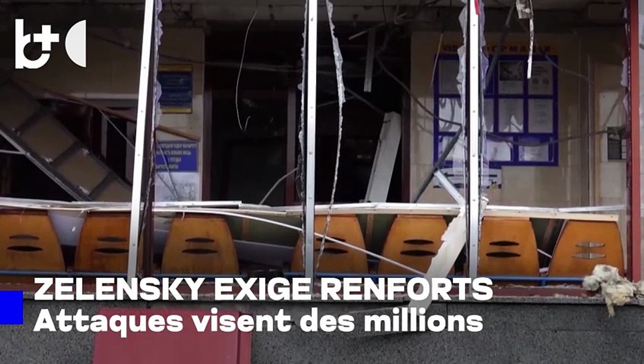 Zelensky condamne les attaques russes: insensées, visant des millions de civils