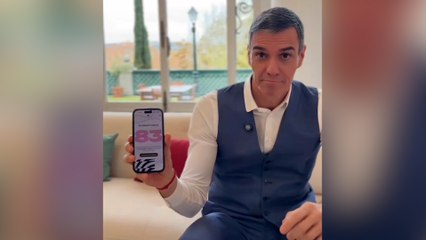 Sánchez comenta su 'Wrapped' de Spotify en un vídeo publicado en su TikTok