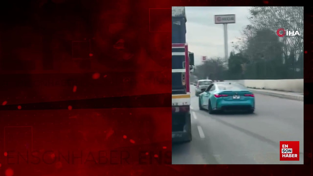 İzmir'de drift pahalıya patladı, 2 araç trafikten men edildi