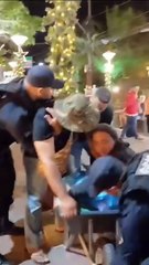 Guarda municipal retira vendedores ambulantes à força durante ação de ordenamento em Guaramiranga