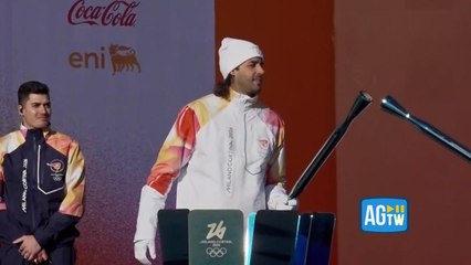 Fiamma Olimpica, la cerimonia allo Stadio dei Marmi a Roma: l'accensione della Torcia