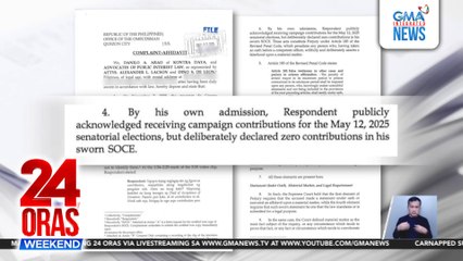 Sen. Marcoleta, inireklamo ng perjury dahil sa 'di idineklarang campaign donations sa SOCE | 24 Oras Weekend