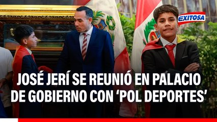 Insólito encuentro: José Jerí abre Palacio de Gobierno a Pol Deportes, el adolescente narrador de la Libertadores