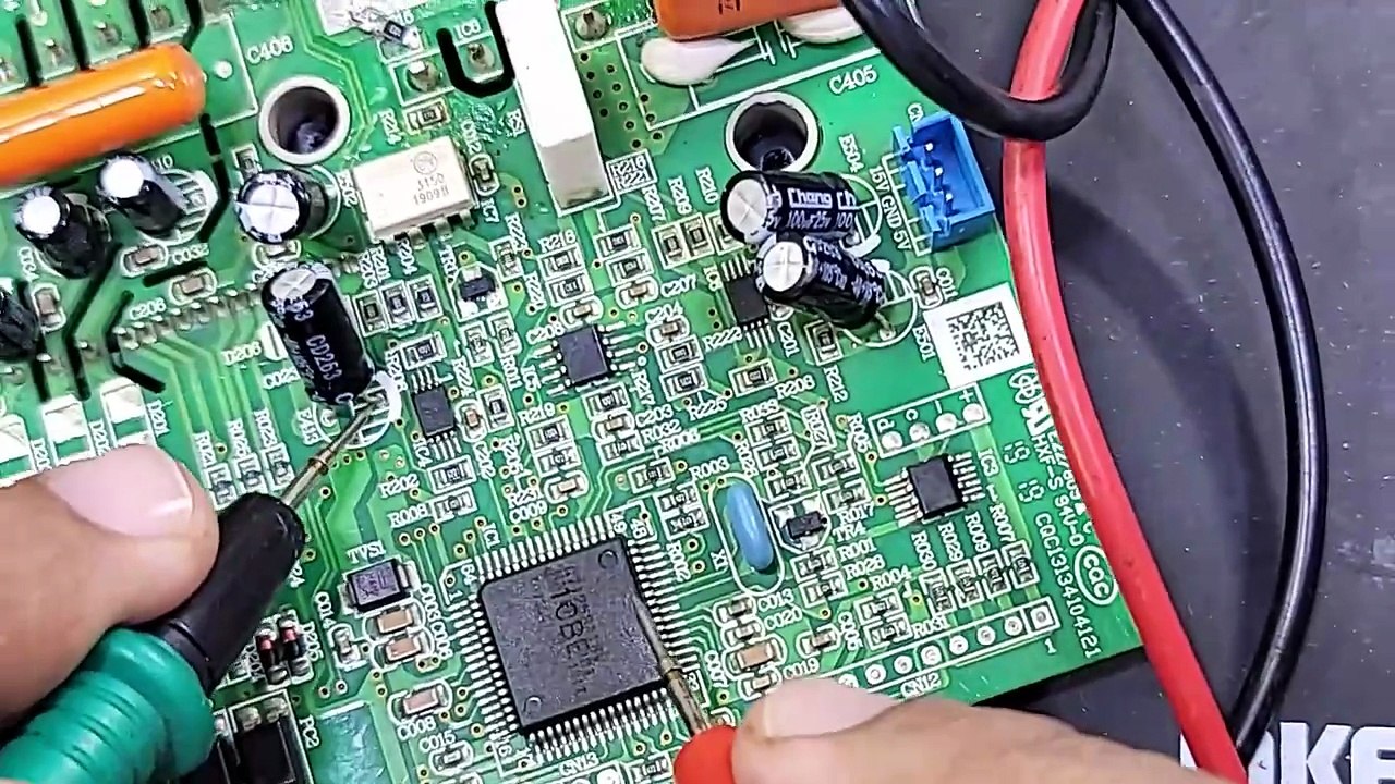 Haier DC inverter AC E7 error code inverter AC PCB Training institute ...
