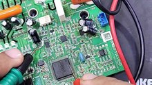 Haier DC inverter AC E7 error code inverter AC PCB Training institute