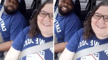 Couple recalls childhood tradition by asking a truck driver to honk during a road trip