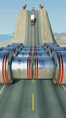 Realistic BeamNG Drive car crash physics. Watch in