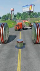 Realistic BeamNG Drive car crash physics. Watch in