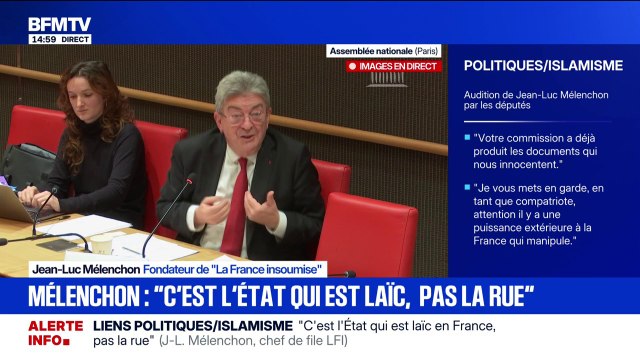 Commission d'enquête sur les liens entre partis et islamisme: pour Jean-Luc Mélenchon (LFI), le terme d'islamophobie est bien adapté car il décrit un comportement irrationnel