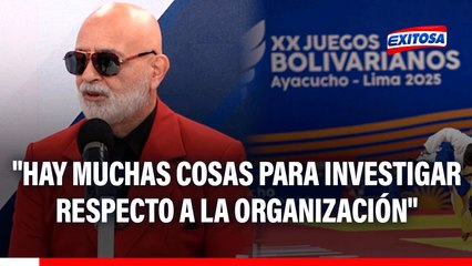 Polémica en Juegos Bolivarianos: "Hay muchas cosas para investigar respecto a la organización", indica Luis Miguel Salazar