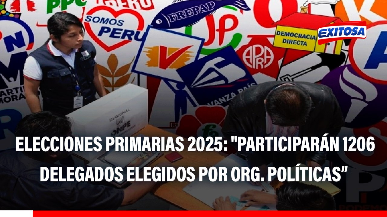 Elecciones Primarias 2025: "Participarán 1206 delegados que han sido elegidos por las organizaciones políticas", según representante de la ONPE